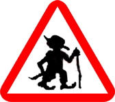 Troll warning sign. (Martorell/Wikimedia Commons)
