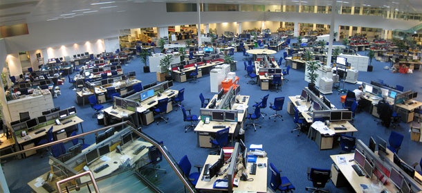 The newsroom at The Daily Telegraph
