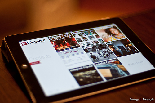 Flipboard has become hugely popular by focusing on a smart, simple reading experience, letting the users decide what content to fill it with. (Credit: Shardayyy/Flickr/Creative Commons License)
