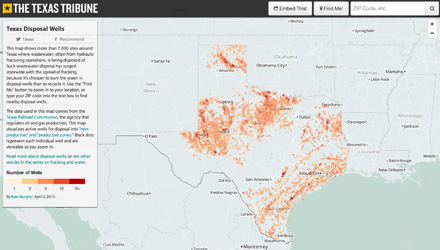 The Texas Tribune creates extensive databases and directories on Texas power players available online for free. (Screenshot)